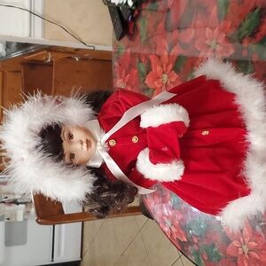 Victorian Porcelain Christmas Doll